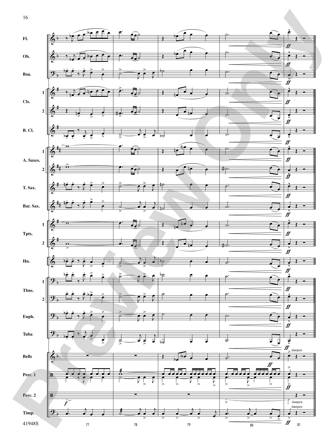 Sails: Concert Band Conductor Score & Parts