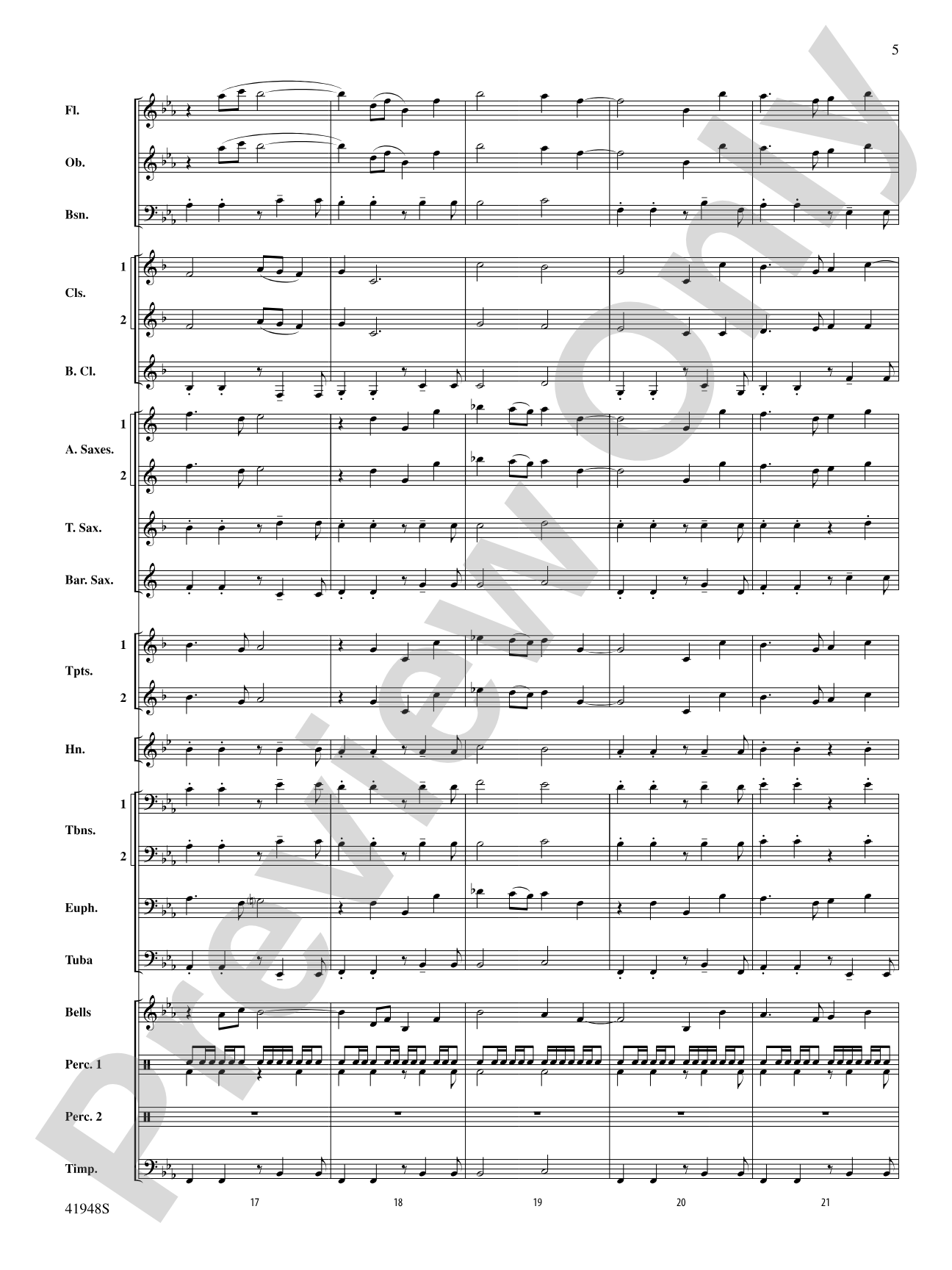 Sails: Concert Band Conductor Score & Parts