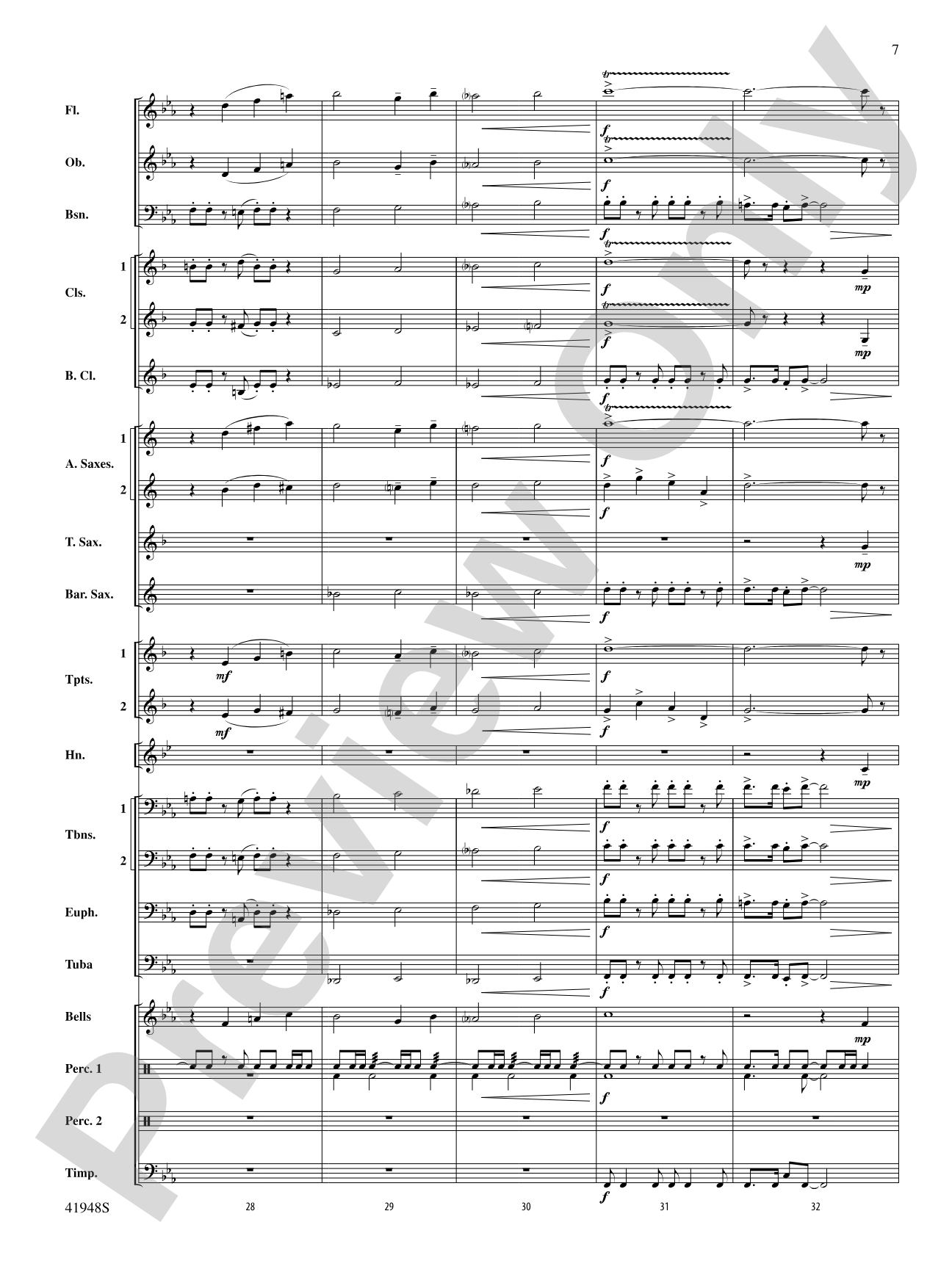 Sails: Concert Band Conductor Score & Parts