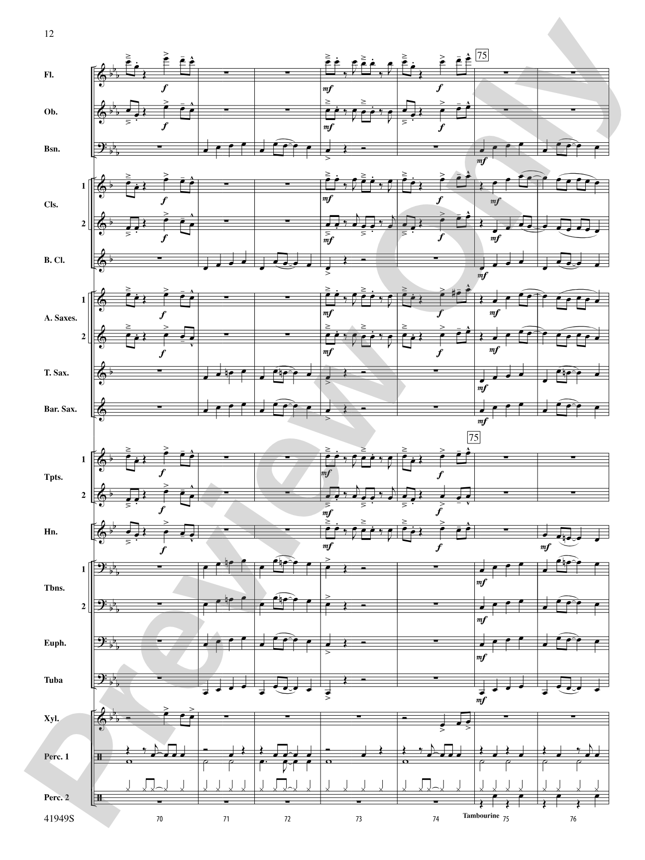 Camino del Sol: Concert Band Conductor Score & Parts