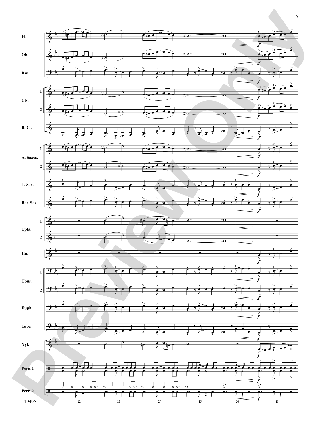 Camino del Sol: Concert Band Conductor Score & Parts