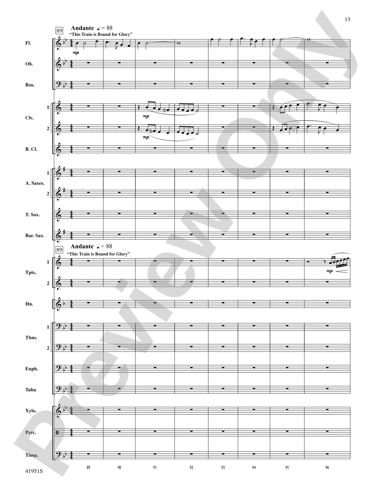 Hobo Train: Concert Band Conductor Score & Parts