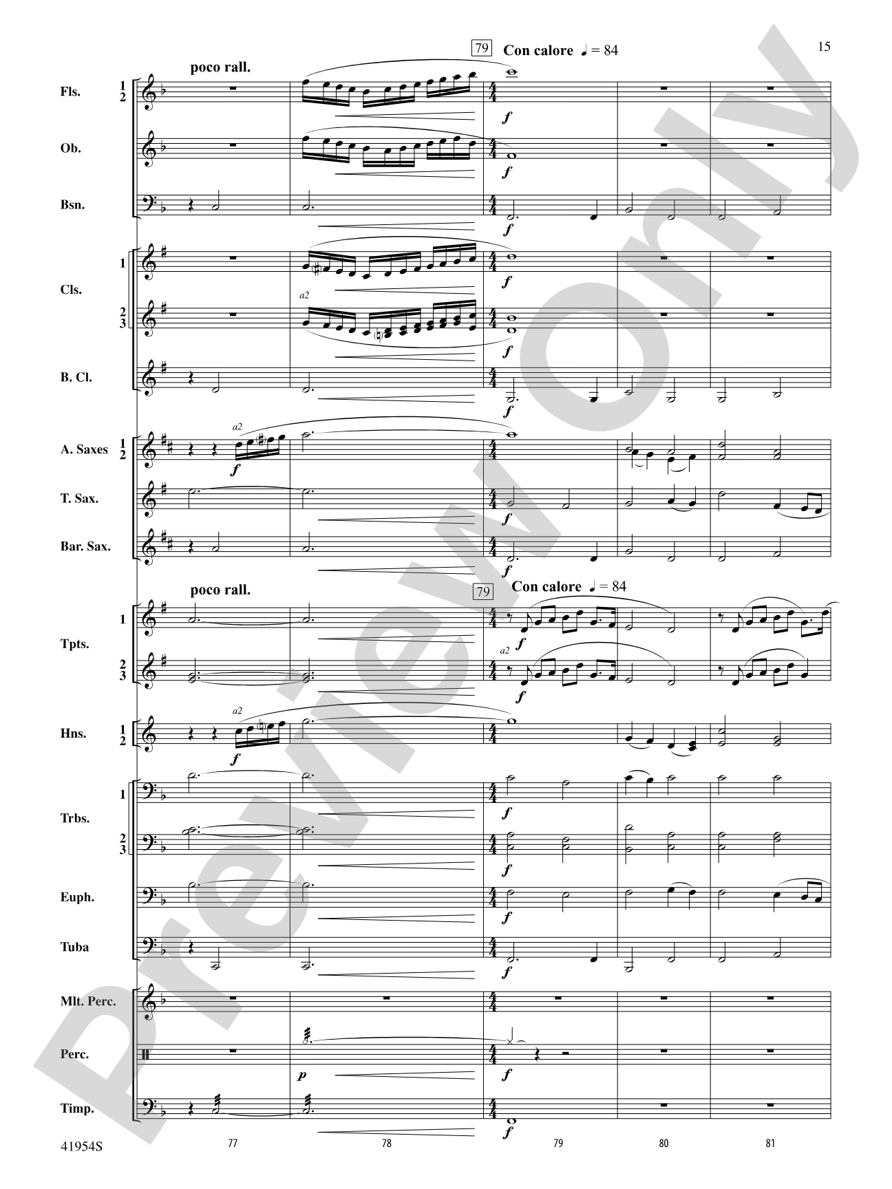 The Red Covered Bridge: Concert Band Conductor Score & Parts