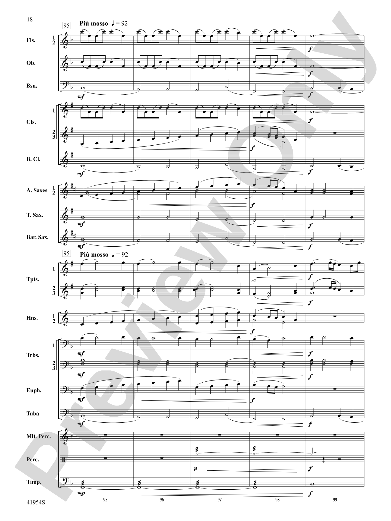 The Red Covered Bridge: Concert Band Conductor Score & Parts