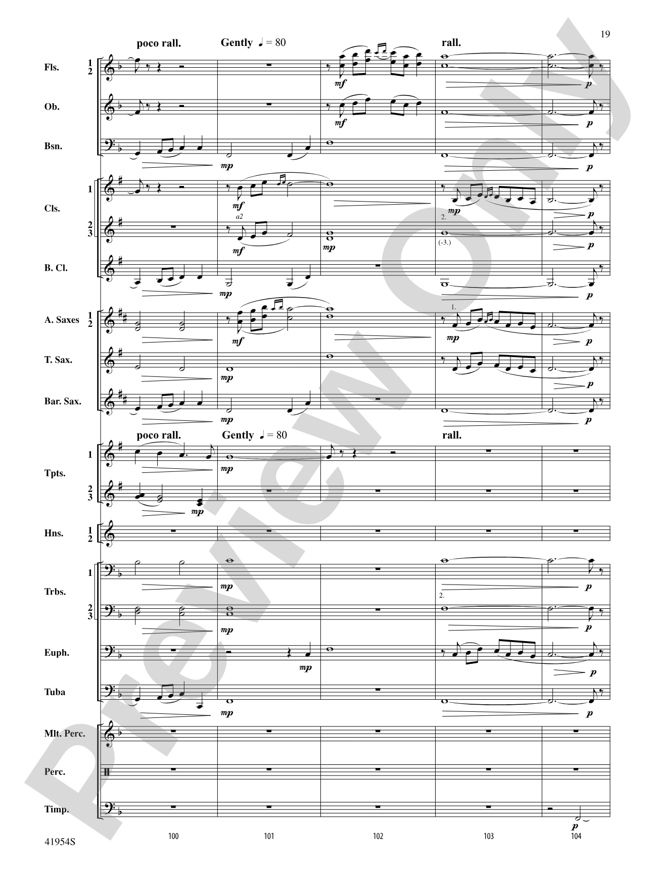 The Red Covered Bridge: Concert Band Conductor Score & Parts
