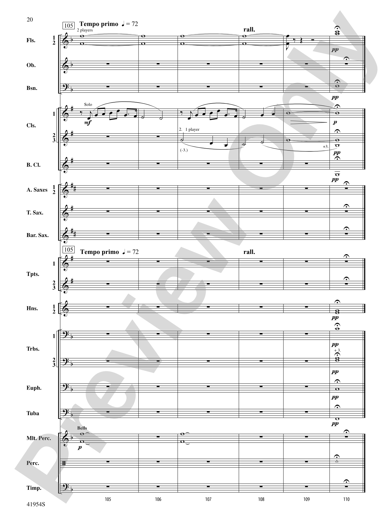 The Red Covered Bridge: Concert Band Conductor Score & Parts