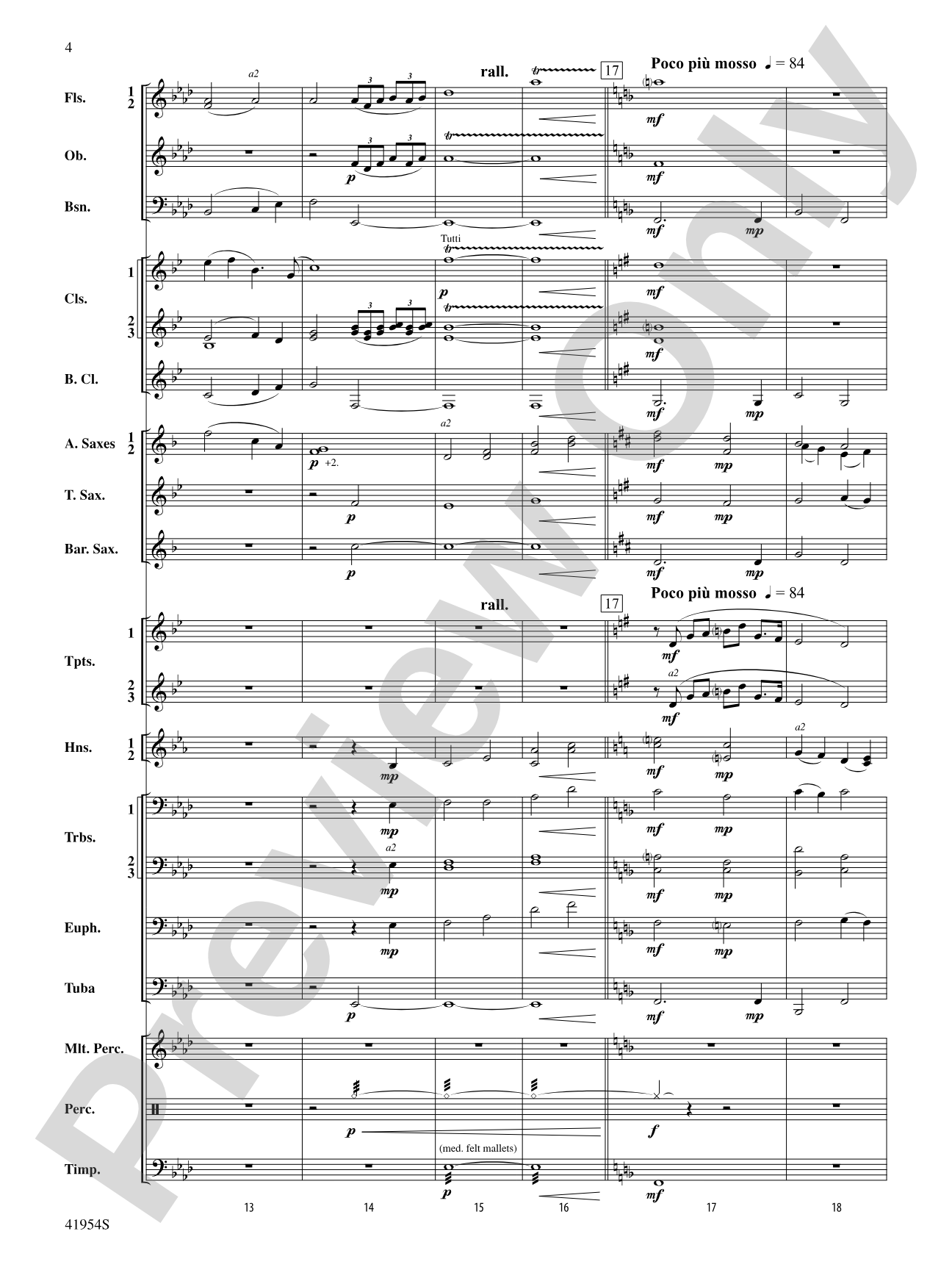 The Red Covered Bridge: Concert Band Conductor Score & Parts