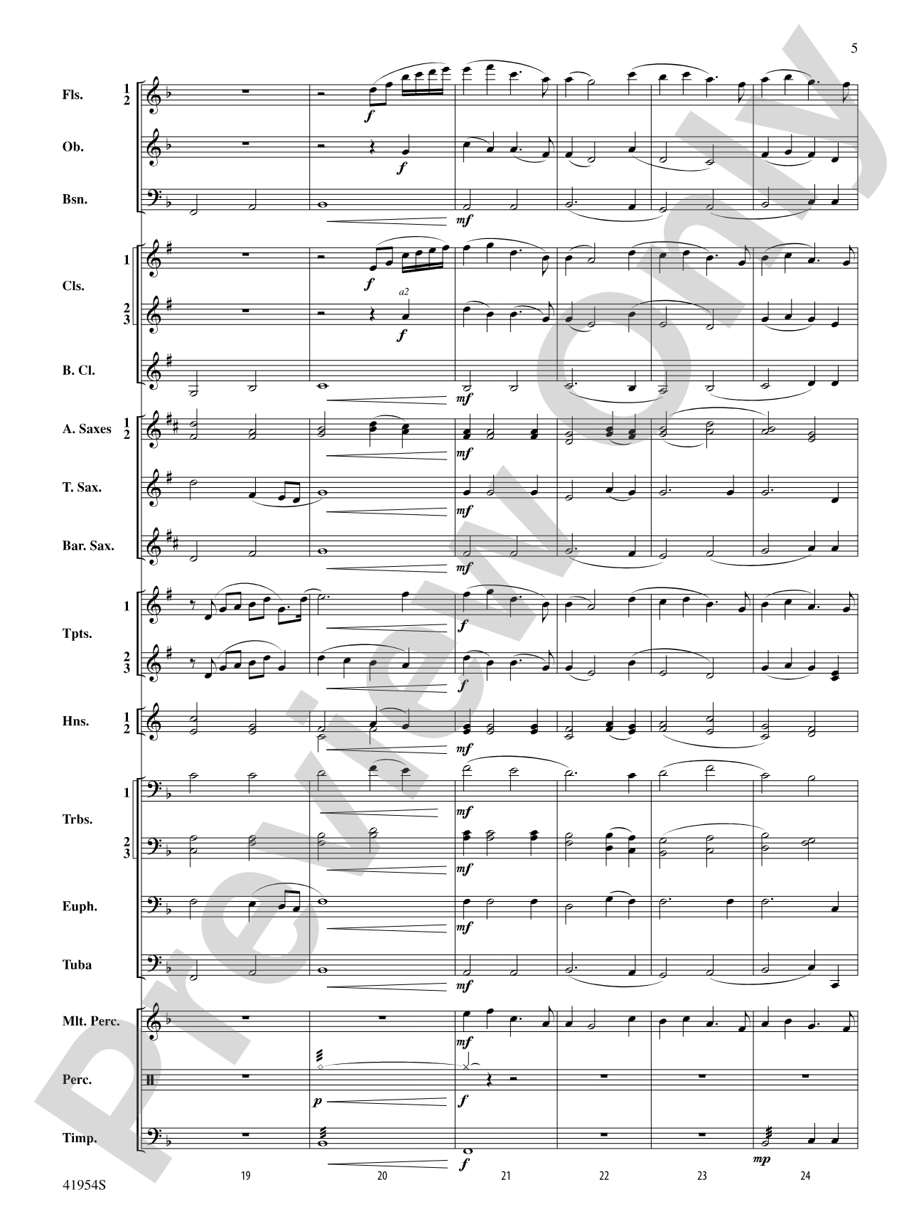 The Red Covered Bridge: Concert Band Conductor Score & Parts