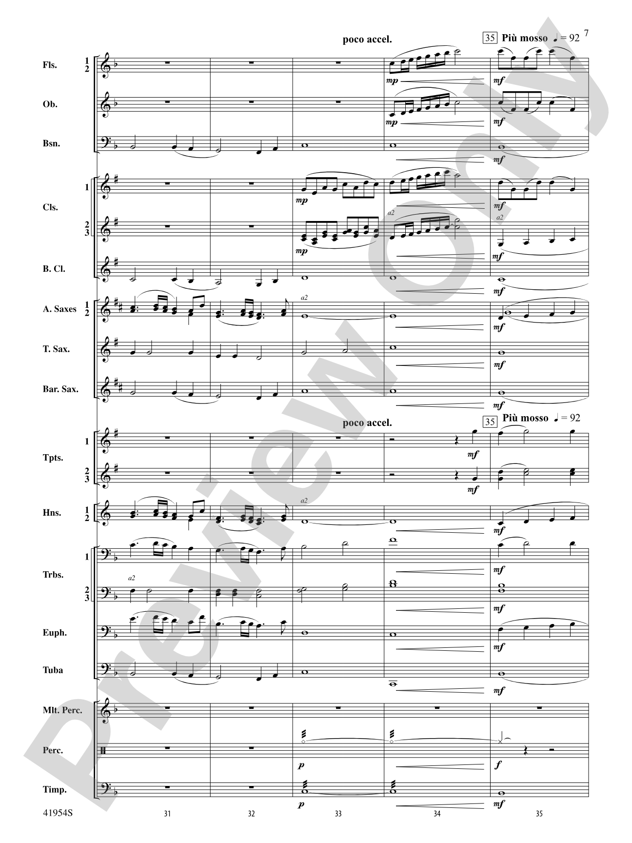 The Red Covered Bridge: Concert Band Conductor Score & Parts