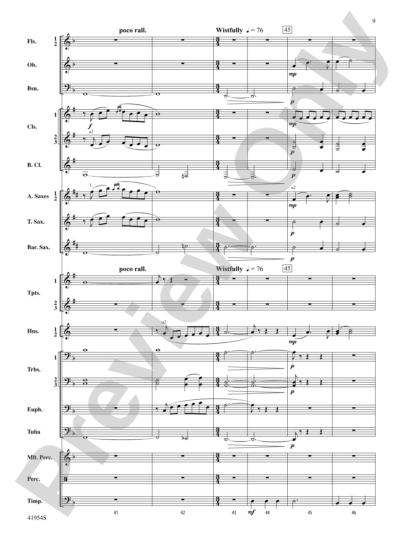 The Red Covered Bridge: Concert Band Conductor Score & Parts