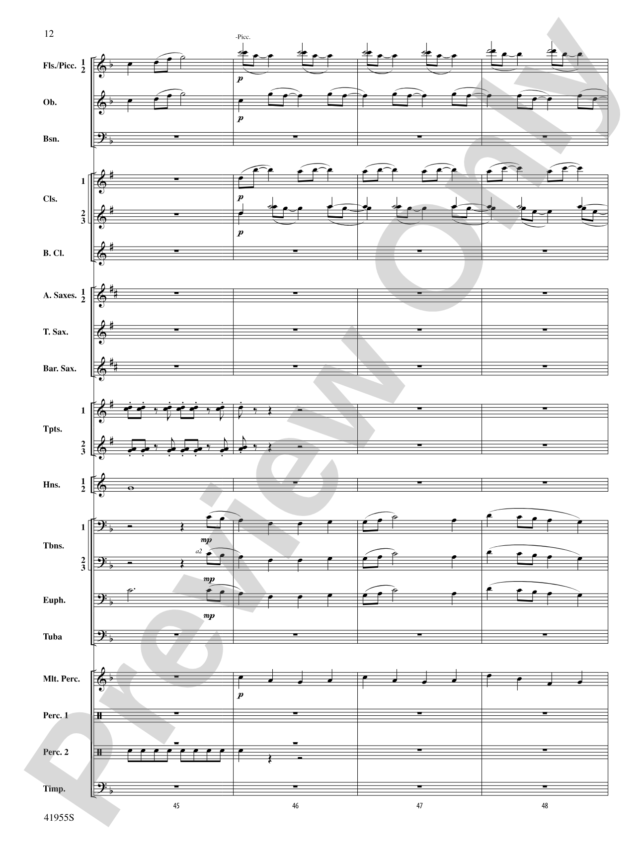Overture to a New Horizon: Concert Band Conductor Score & Parts