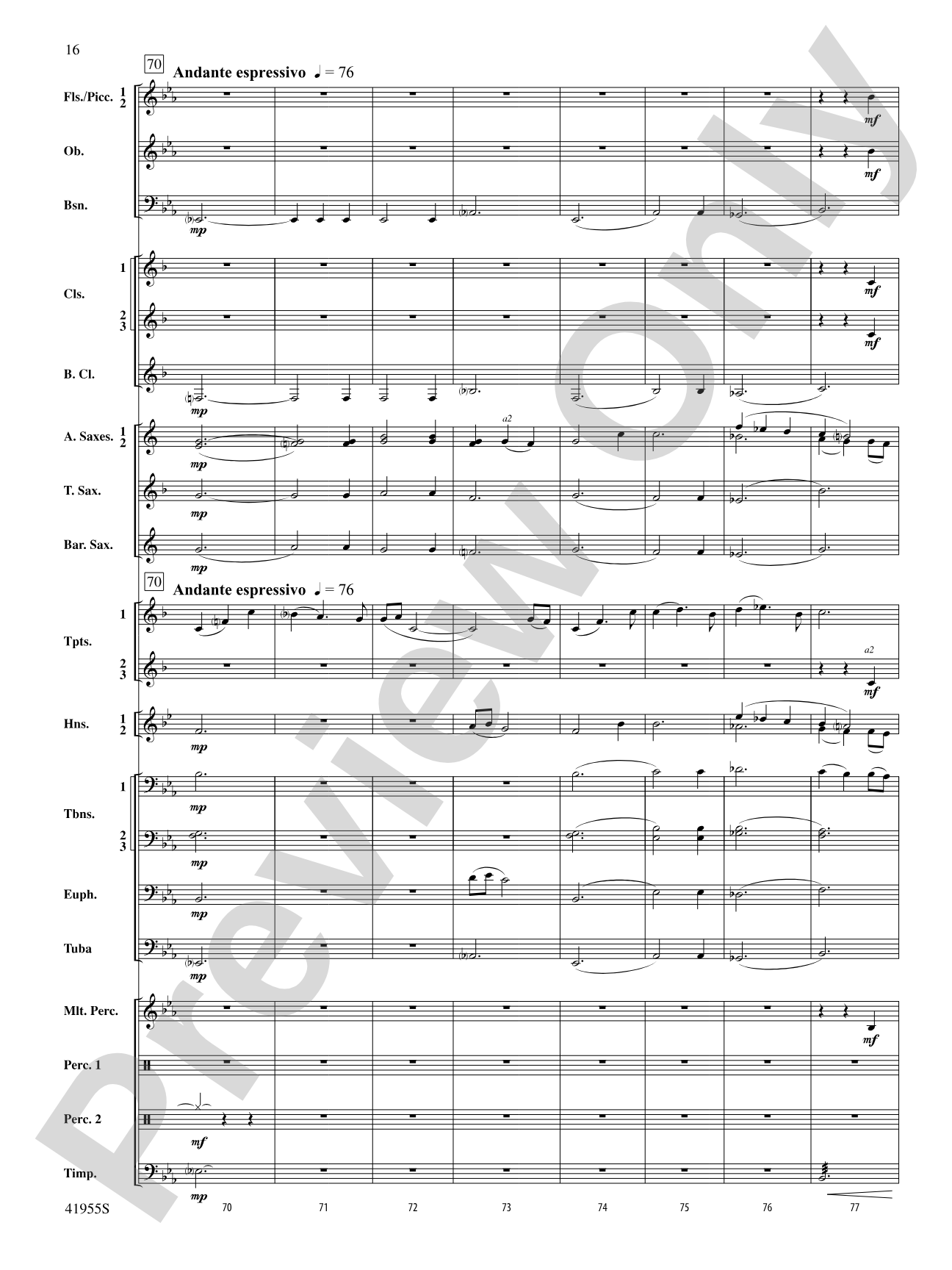 Overture to a New Horizon: Concert Band Conductor Score & Parts