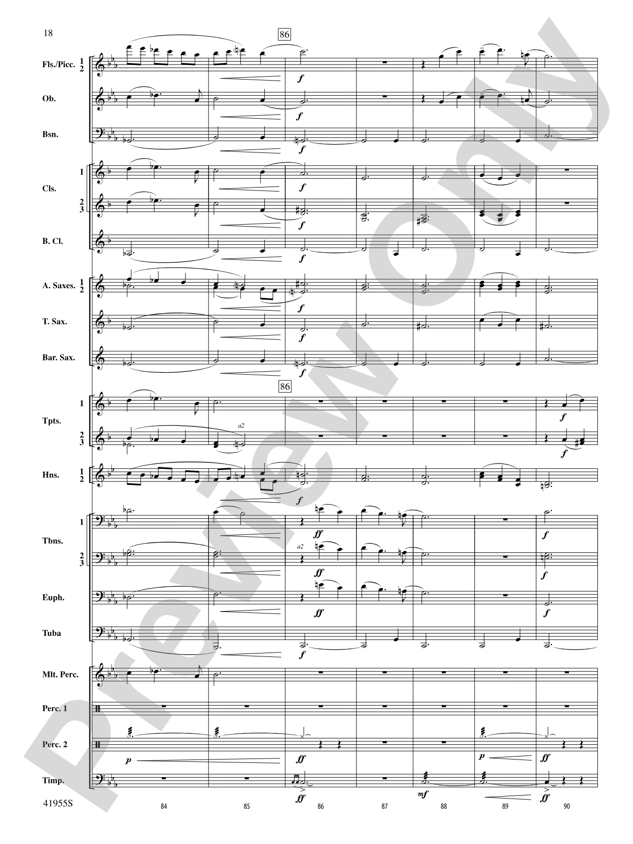 Overture to a New Horizon: Concert Band Conductor Score & Parts