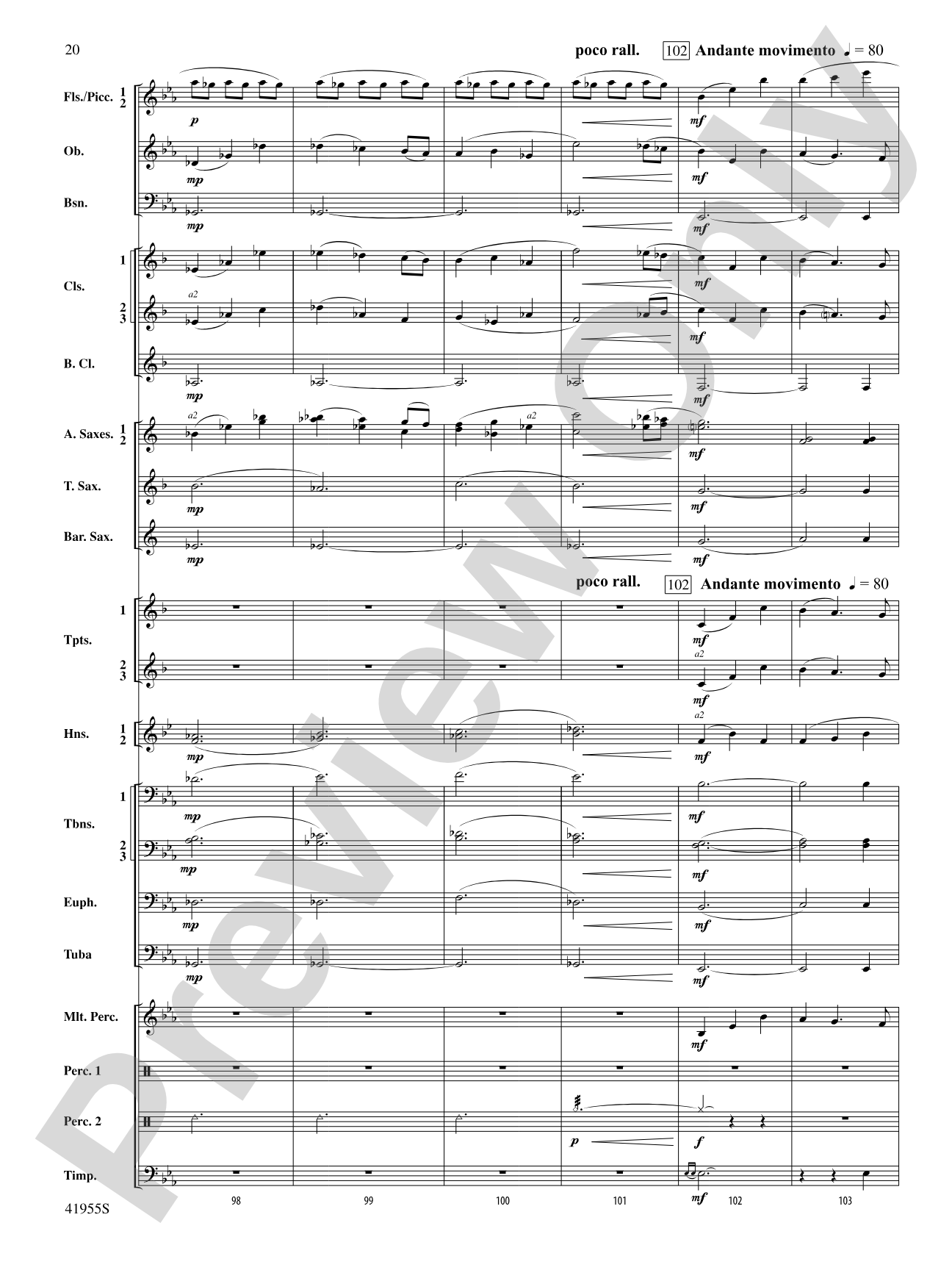 Overture to a New Horizon: Concert Band Conductor Score & Parts