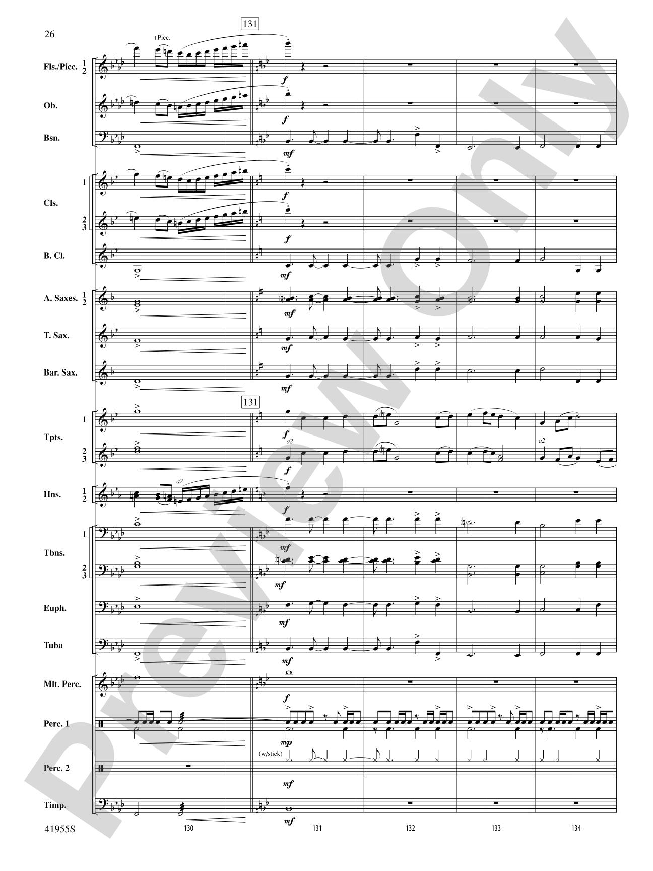 Overture to a New Horizon: Concert Band Conductor Score & Parts