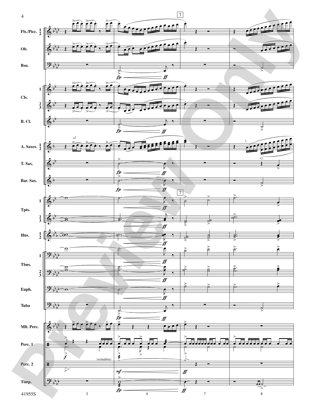 Overture to a New Horizon: Concert Band Conductor Score & Parts