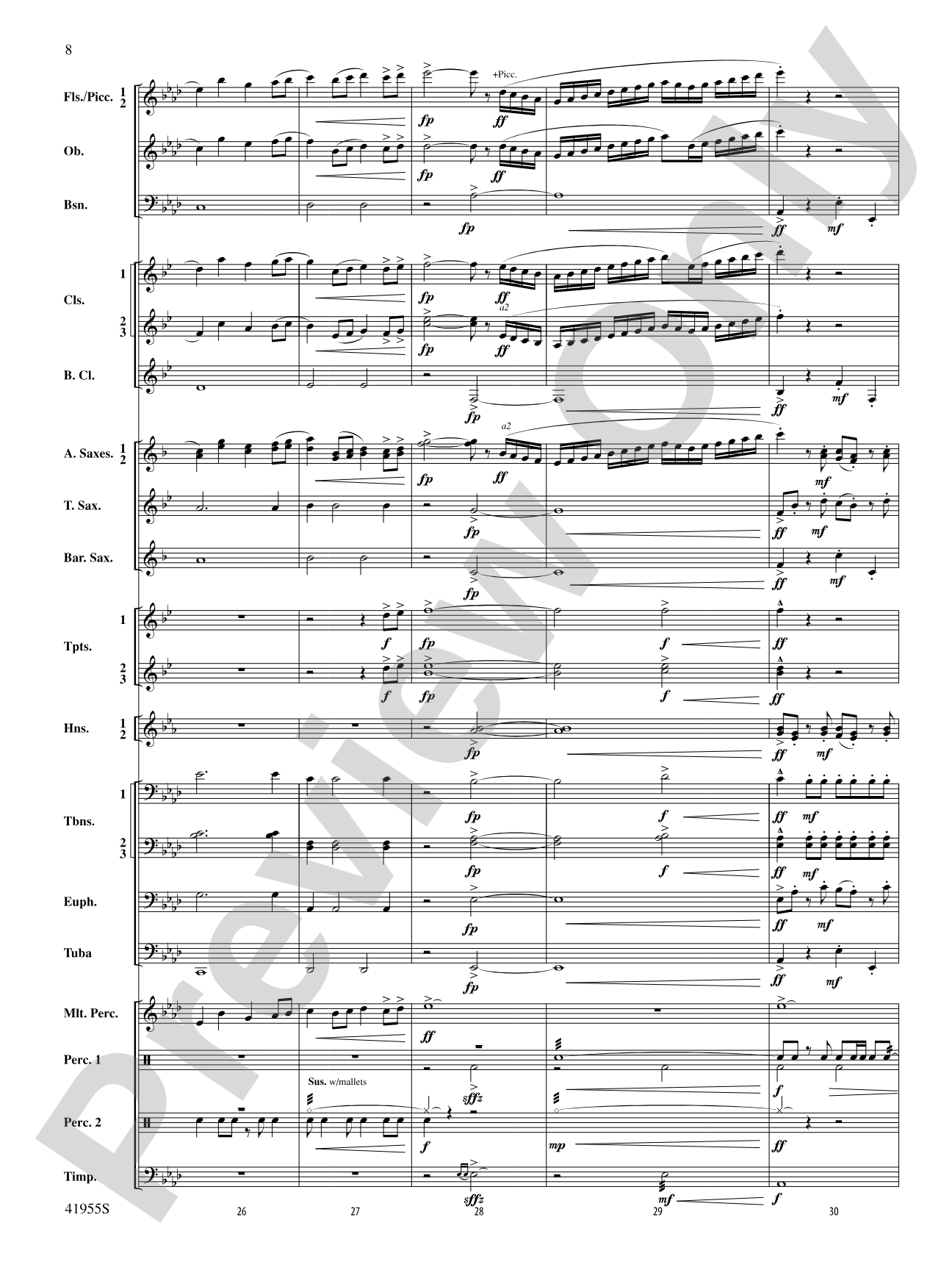 Overture to a New Horizon: Concert Band Conductor Score & Parts