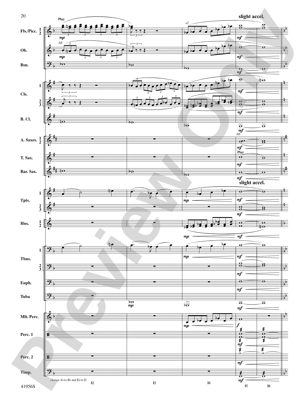 Momentum: Concert Band Conductor Score & Parts
