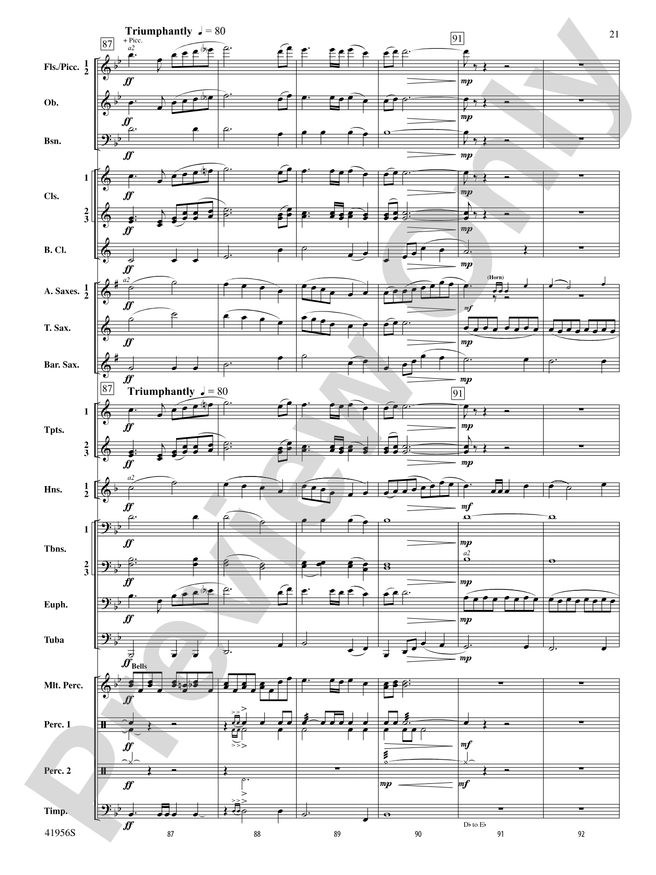 Momentum: Concert Band Conductor Score & Parts