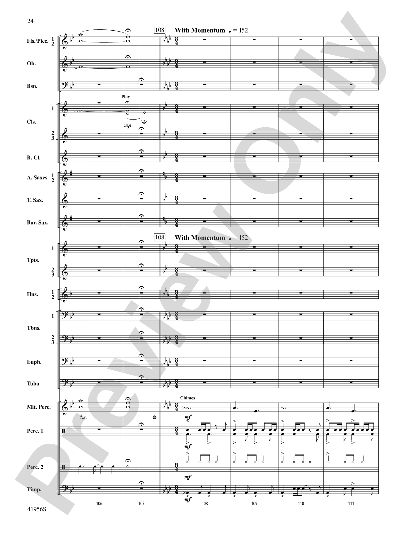 Momentum: Concert Band Conductor Score & Parts