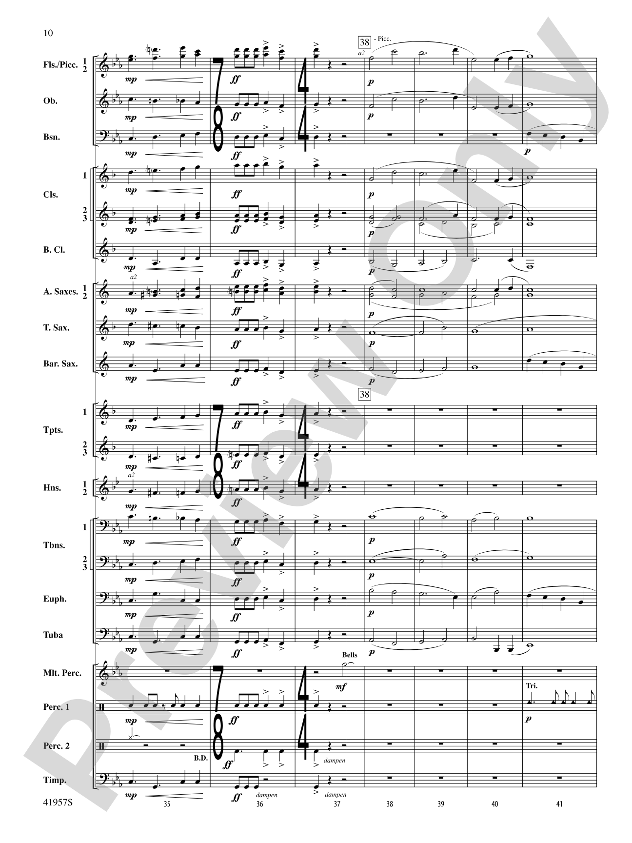 Runway Five: Concert Band Conductor Score & Parts