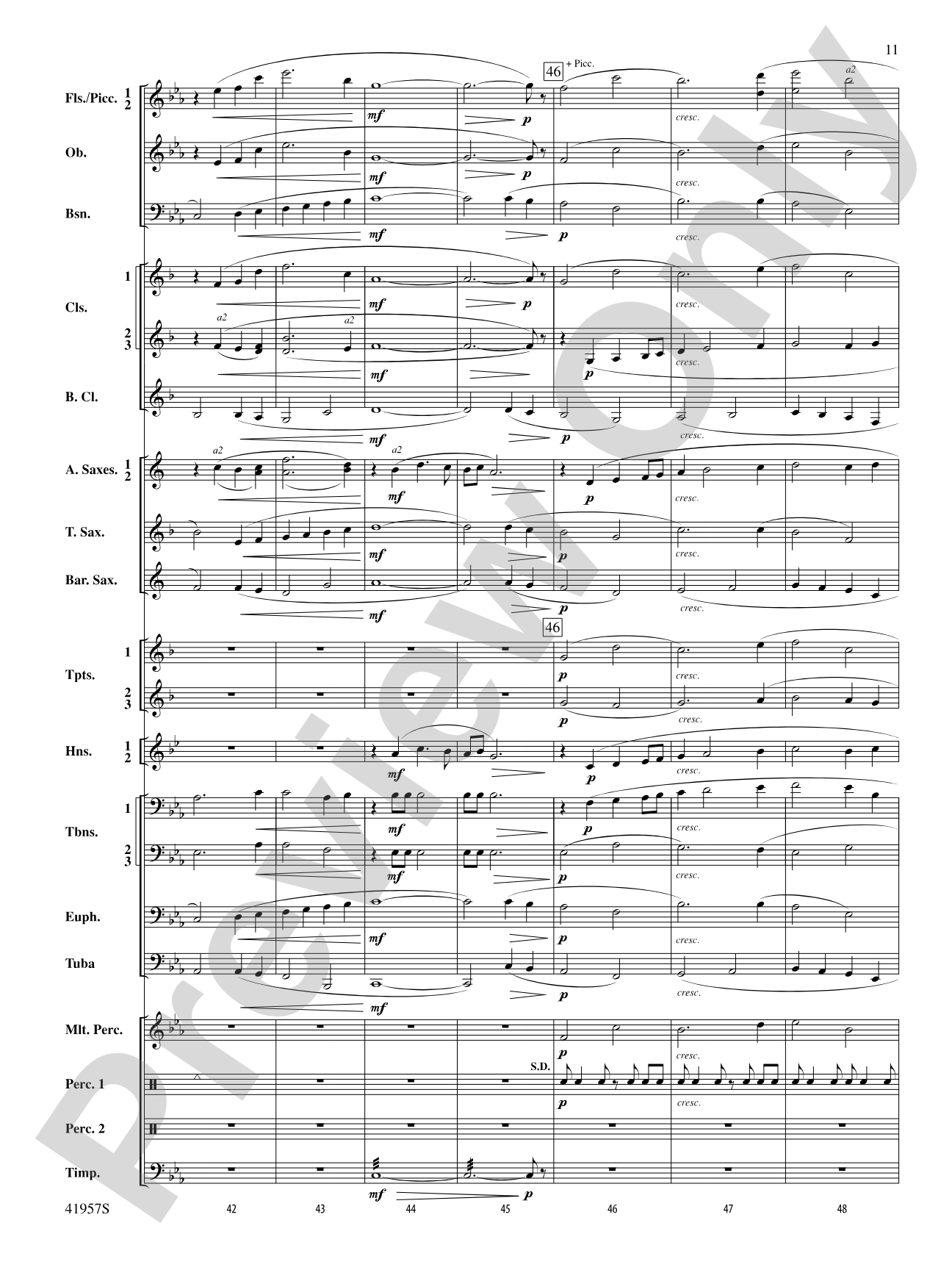 Runway Five: Concert Band Conductor Score & Parts
