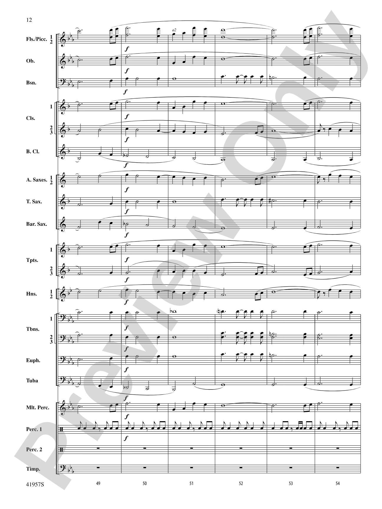 Runway Five: Concert Band Conductor Score & Parts