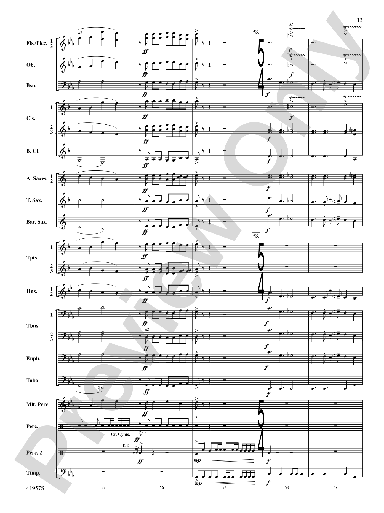 Runway Five: Concert Band Conductor Score & Parts