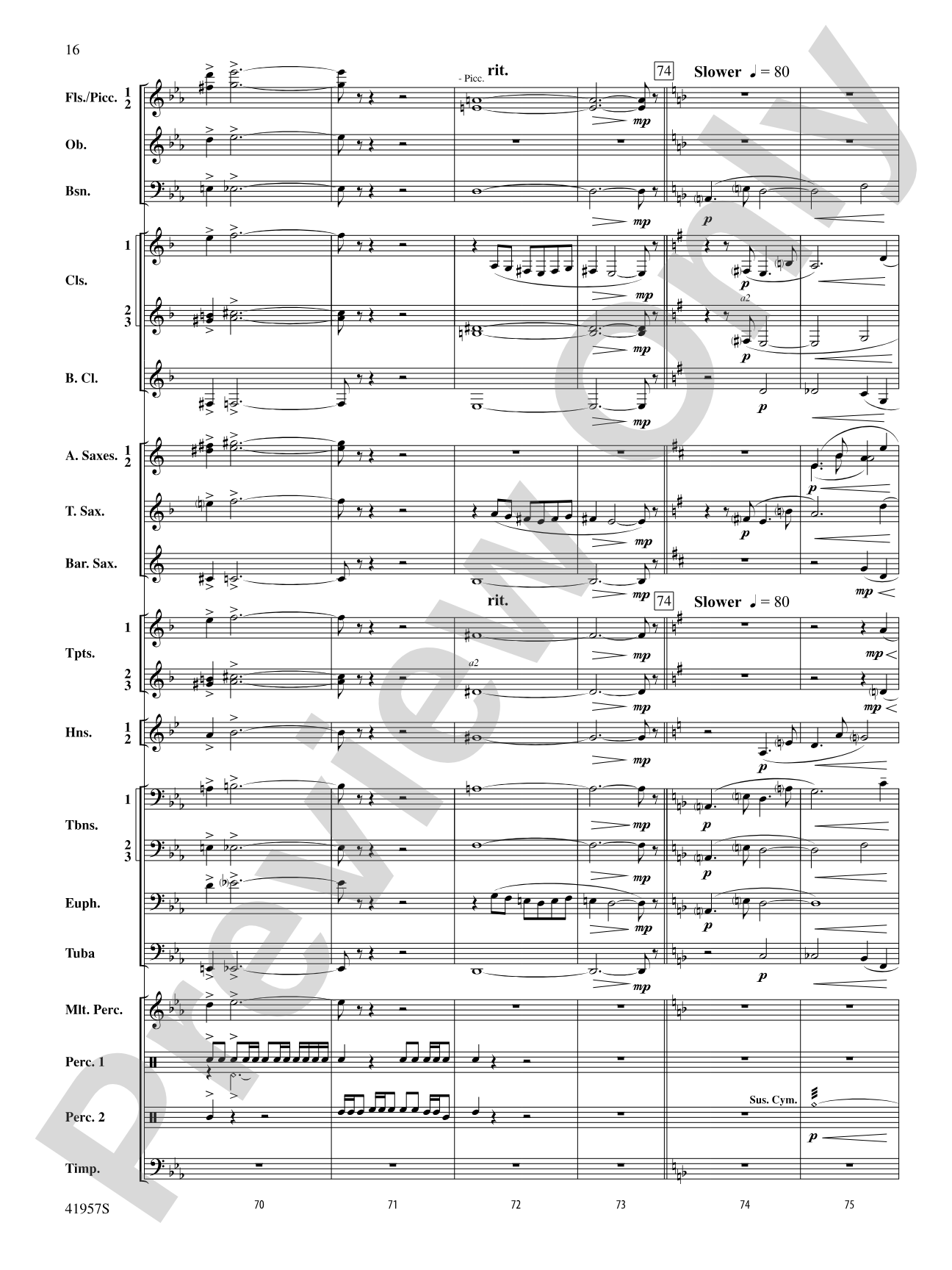 Runway Five: Concert Band Conductor Score & Parts