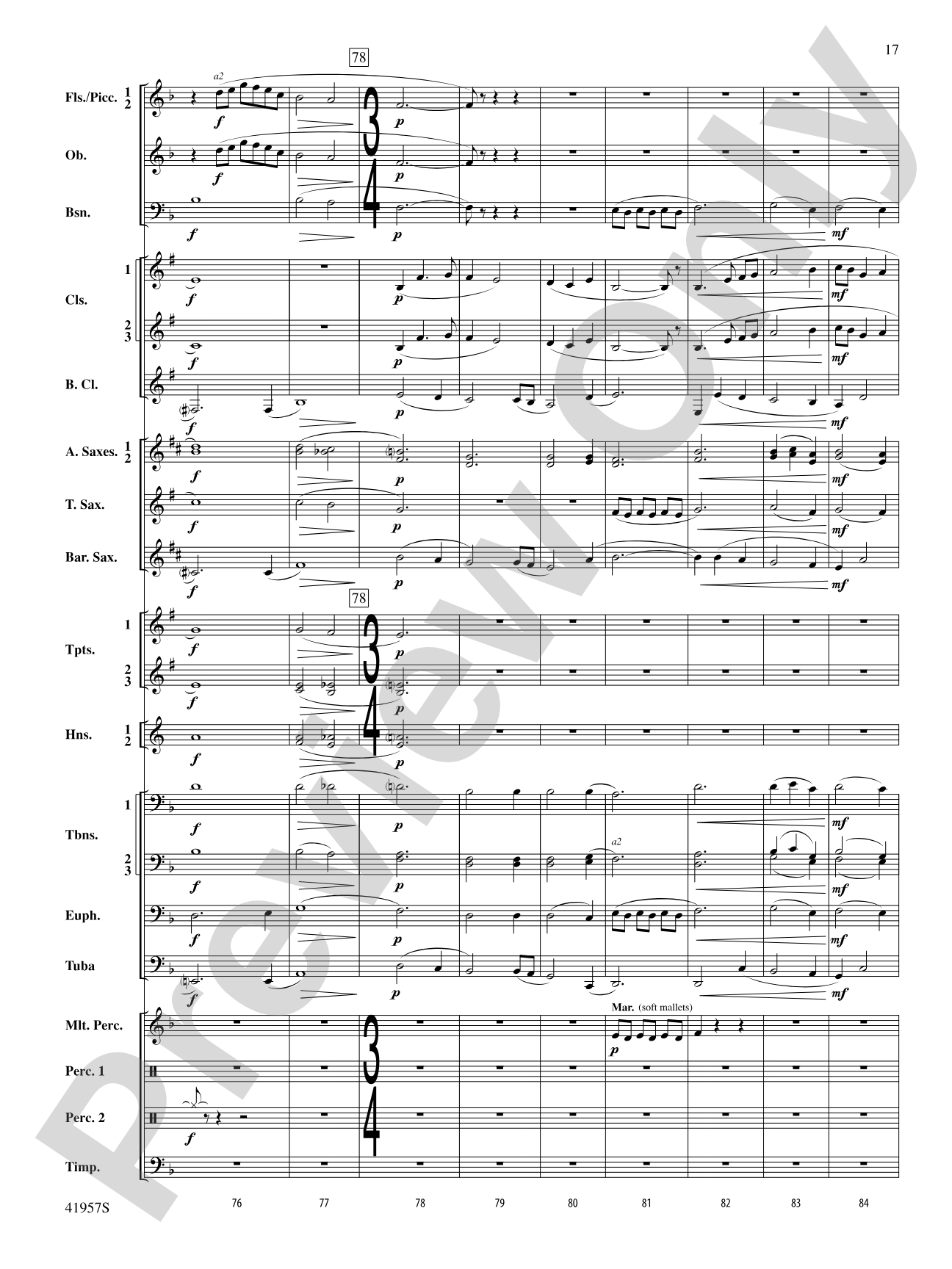 Runway Five: Concert Band Conductor Score & Parts