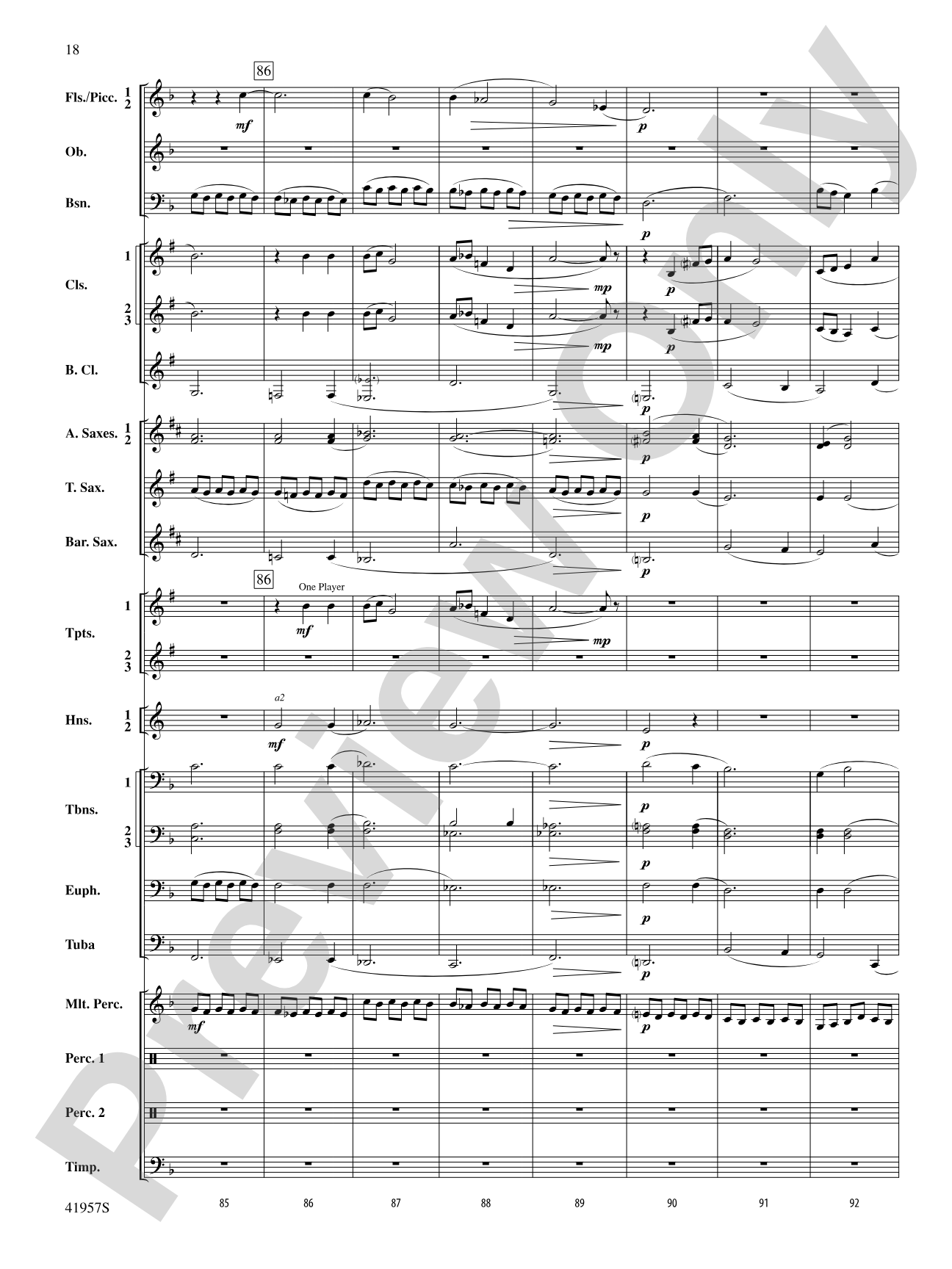 Runway Five: Concert Band Conductor Score & Parts