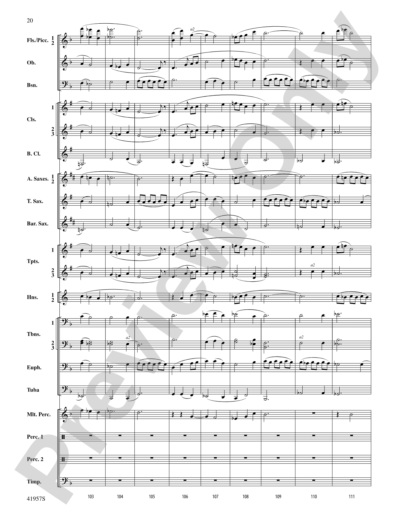 Runway Five: Concert Band Conductor Score & Parts
