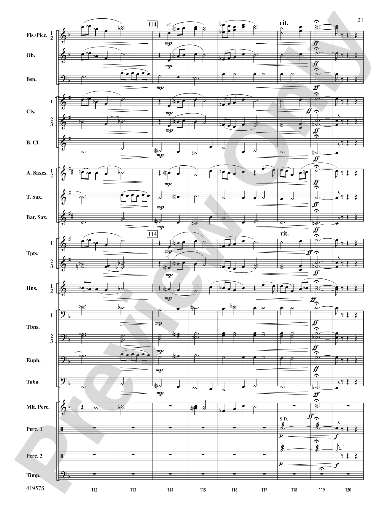 Runway Five: Concert Band Conductor Score & Parts