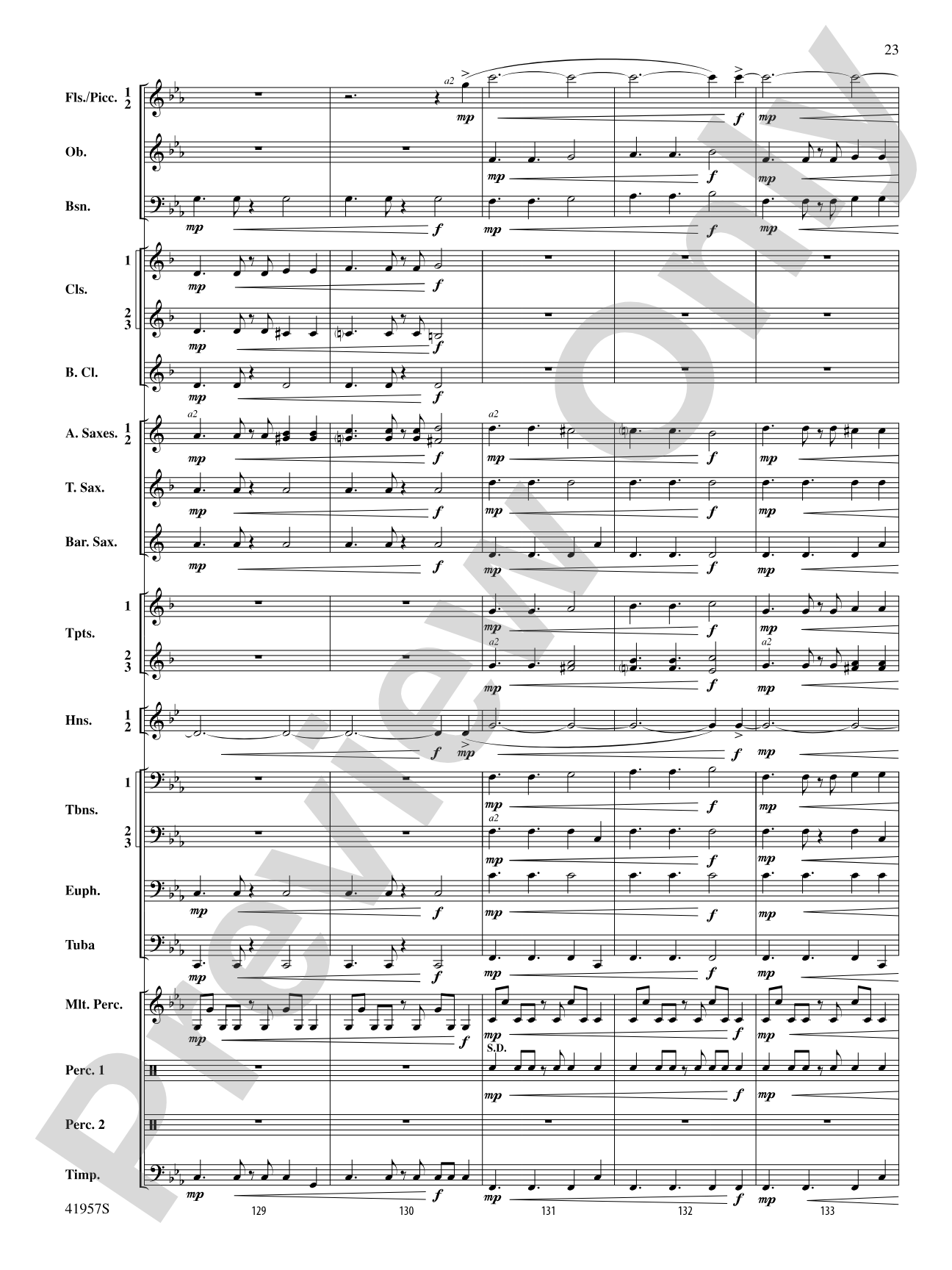 Runway Five: Concert Band Conductor Score & Parts