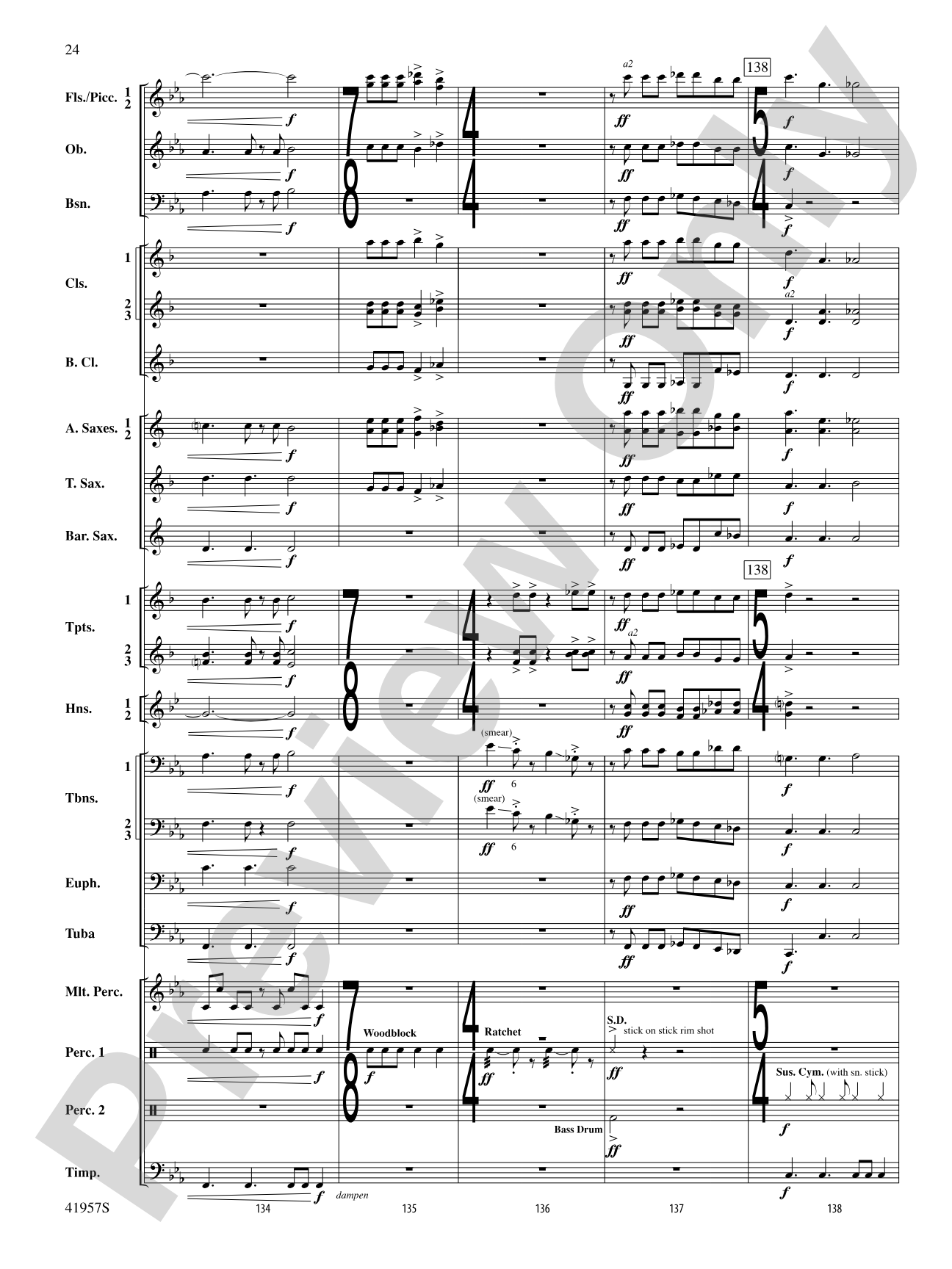 Runway Five: Concert Band Conductor Score & Parts