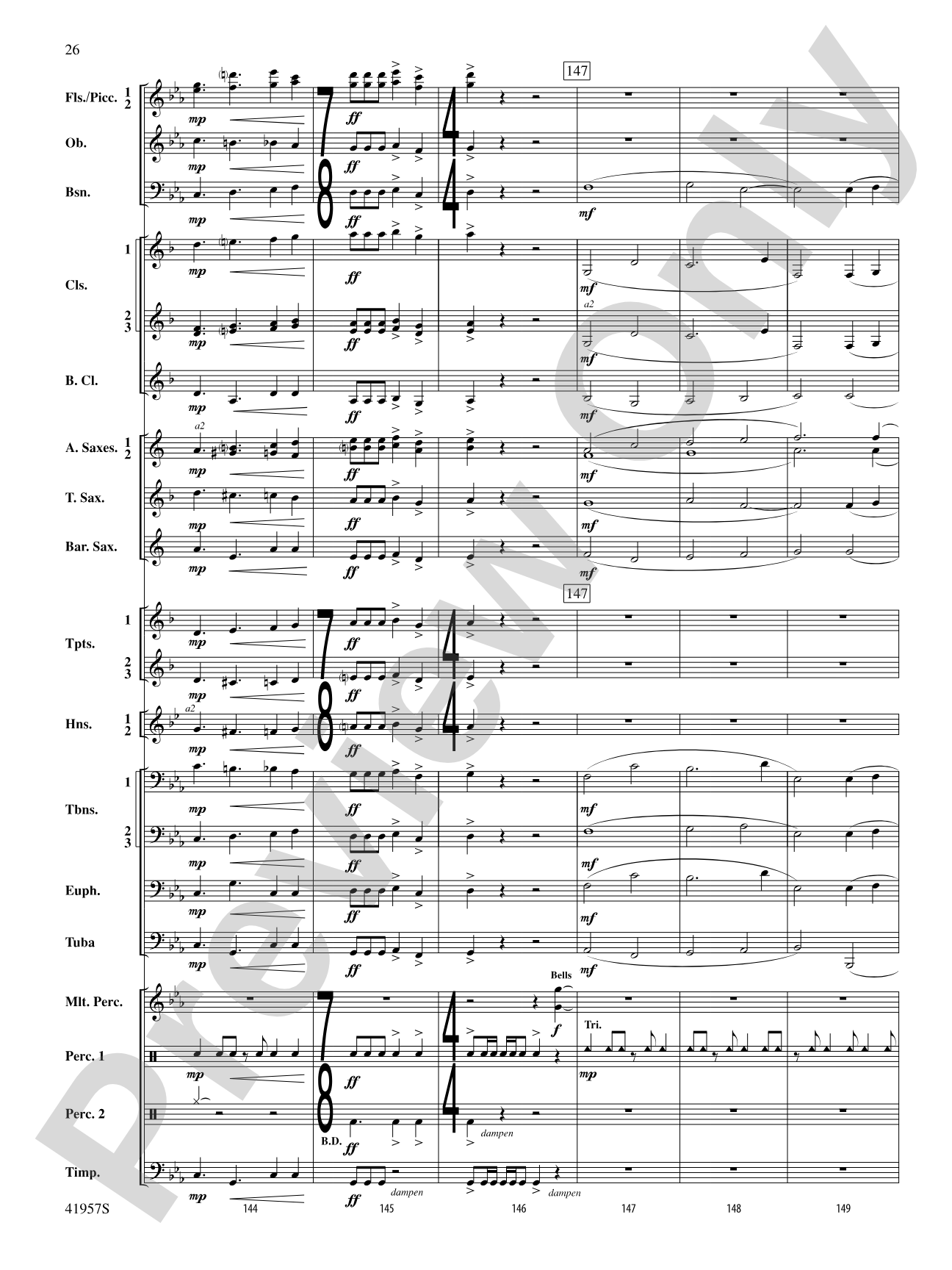 Runway Five: Concert Band Conductor Score & Parts