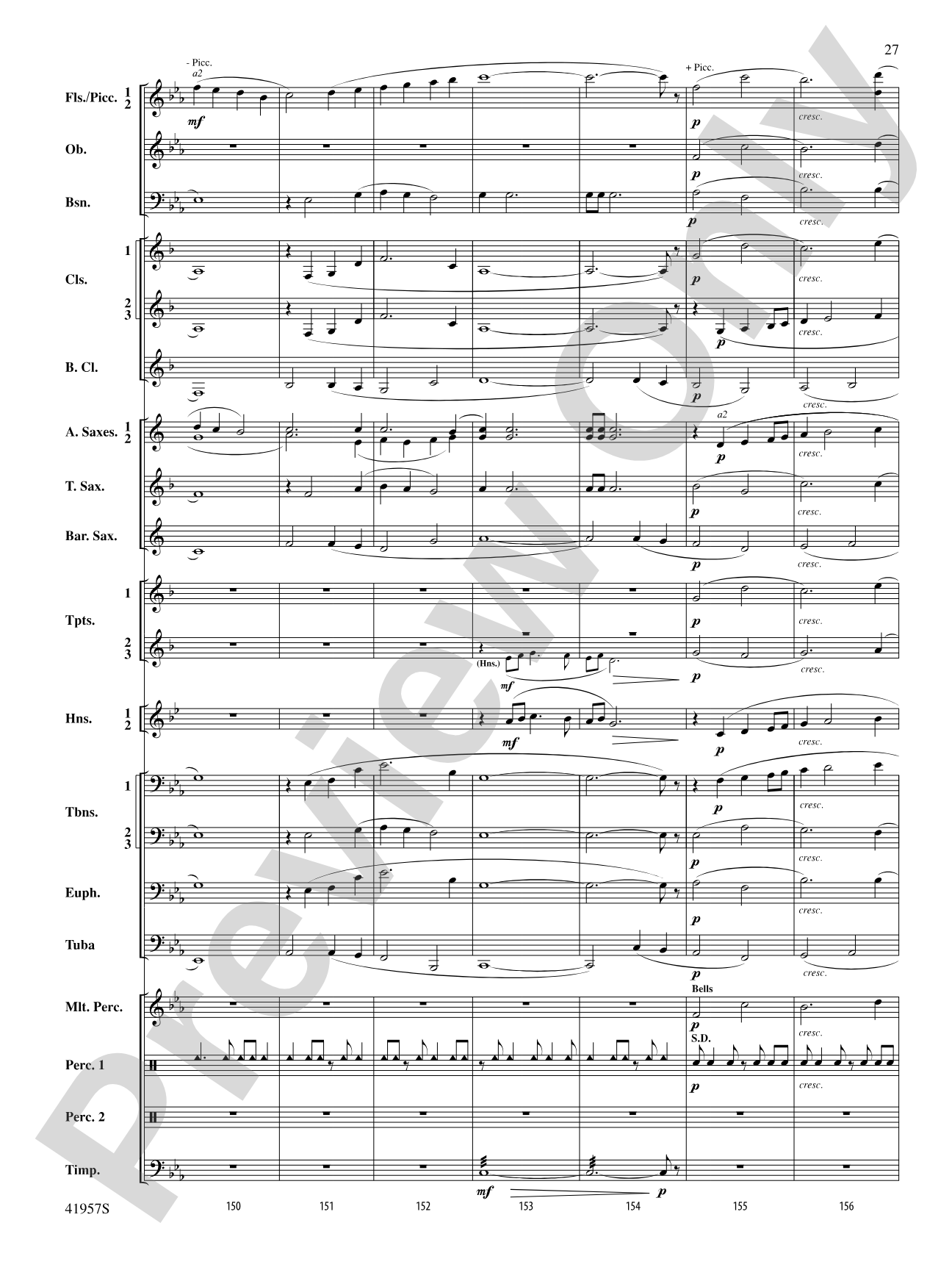 Runway Five: Concert Band Conductor Score & Parts