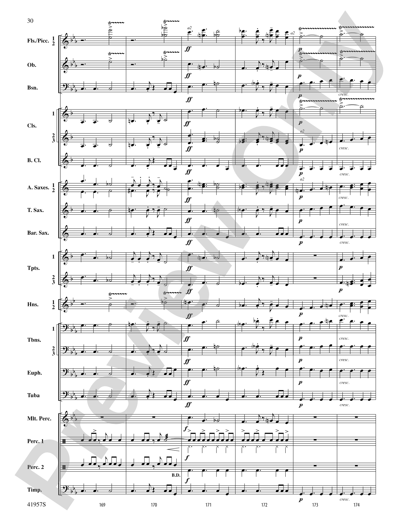 Runway Five: Concert Band Conductor Score & Parts