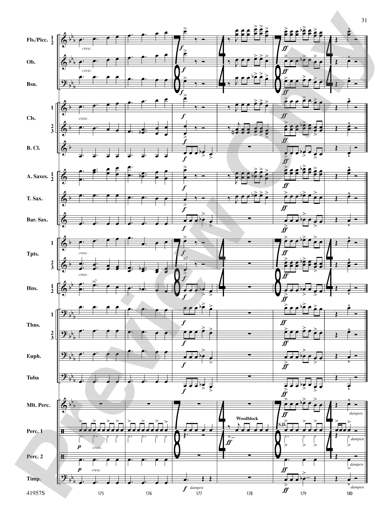 Runway Five: Concert Band Conductor Score & Parts