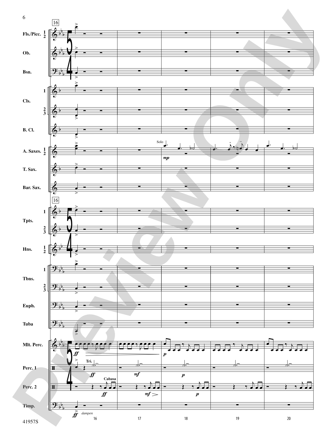Runway Five: Concert Band Conductor Score & Parts