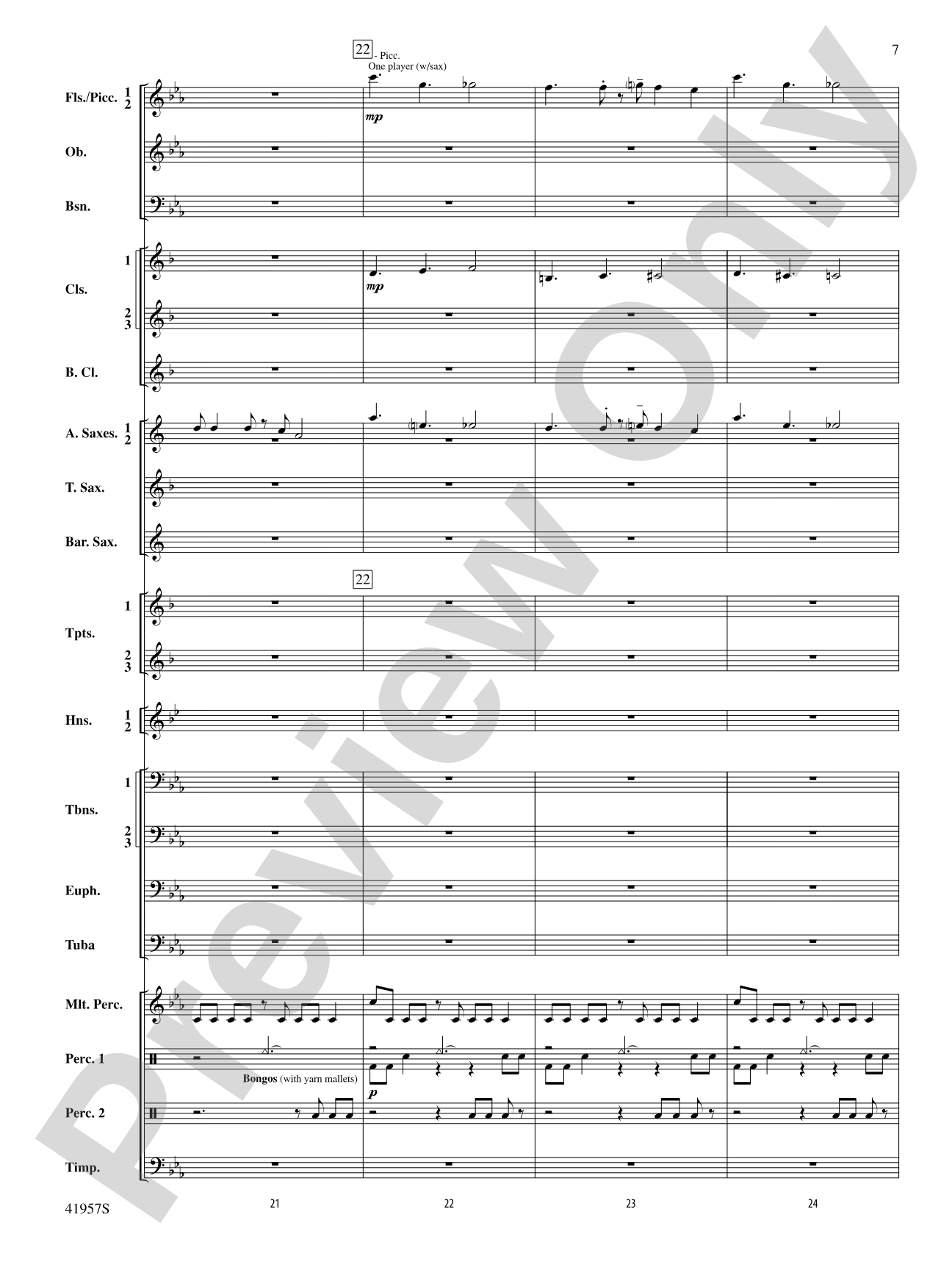 Runway Five: Concert Band Conductor Score & Parts