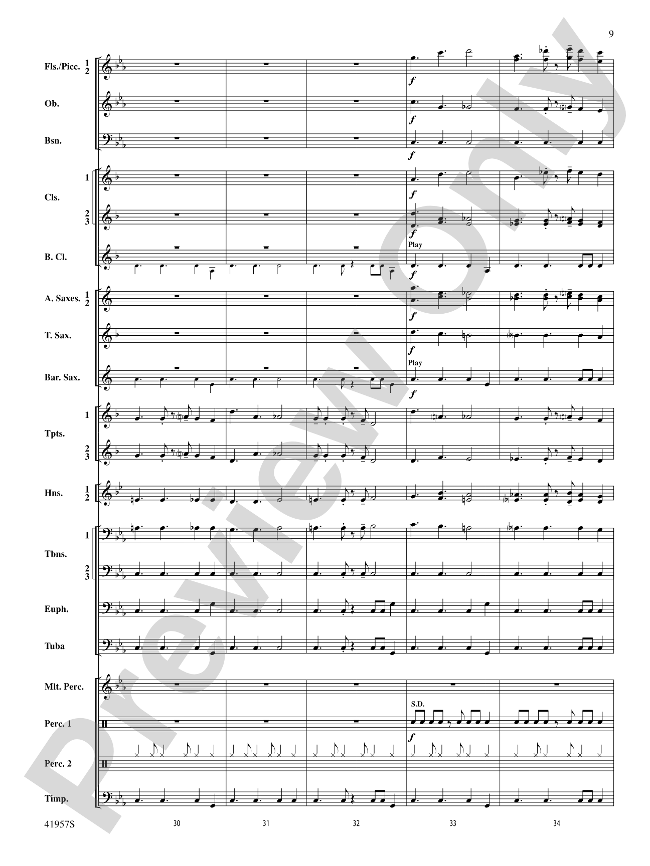 Runway Five: Concert Band Conductor Score & Parts