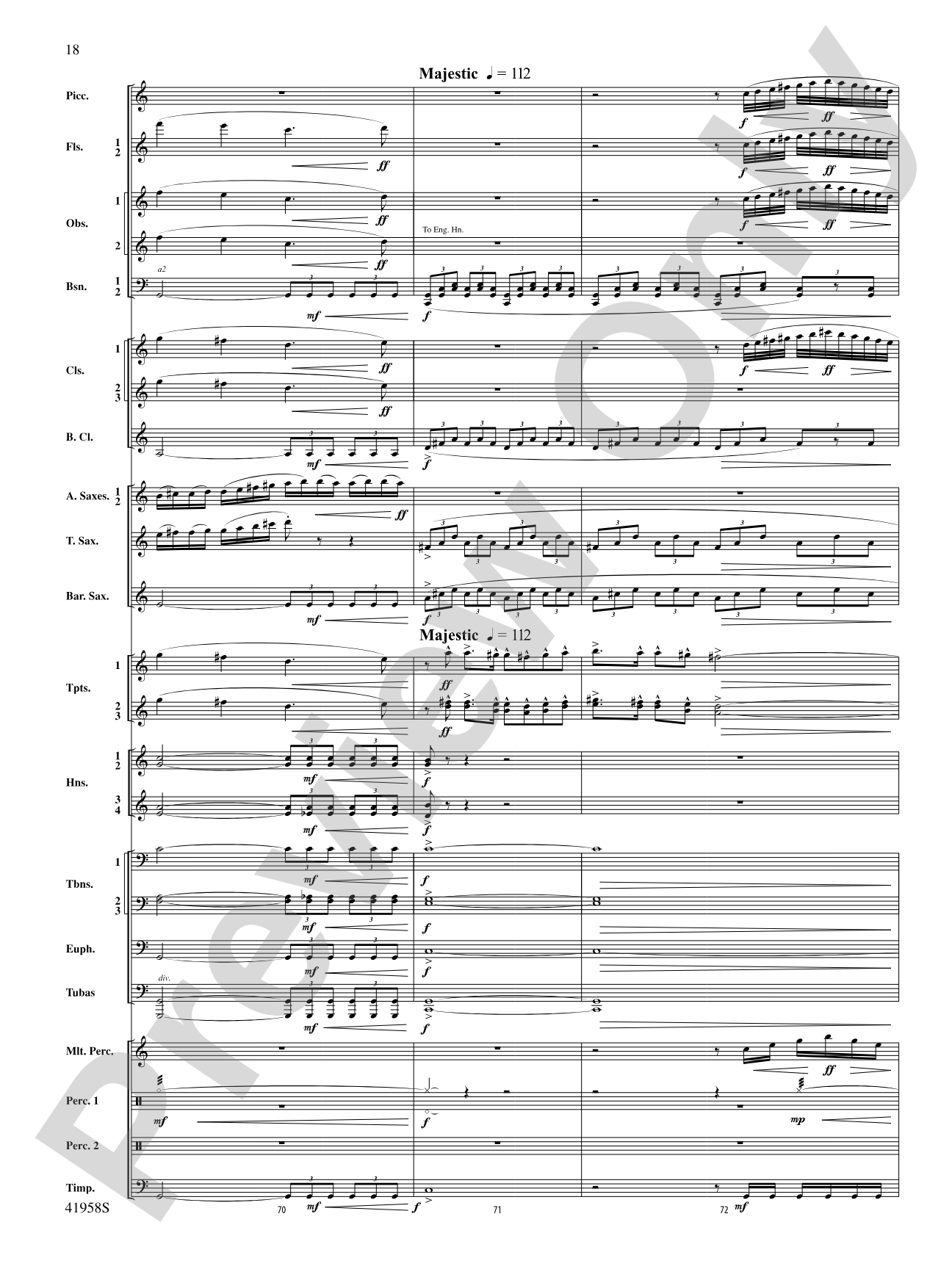 God's Country: Concert Band Conductor Score & Parts