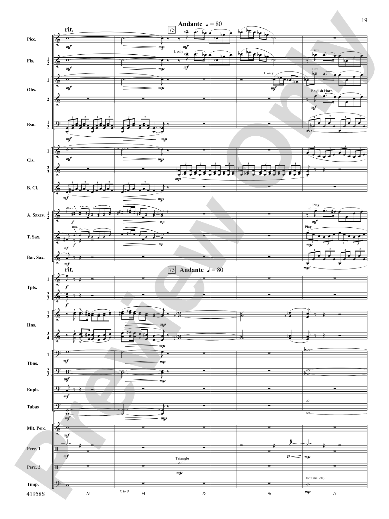 God's Country: Concert Band Conductor Score & Parts
