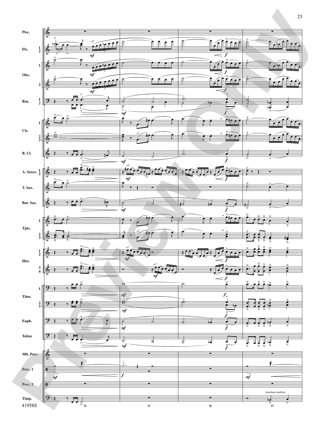 God's Country: Concert Band Conductor Score & Parts