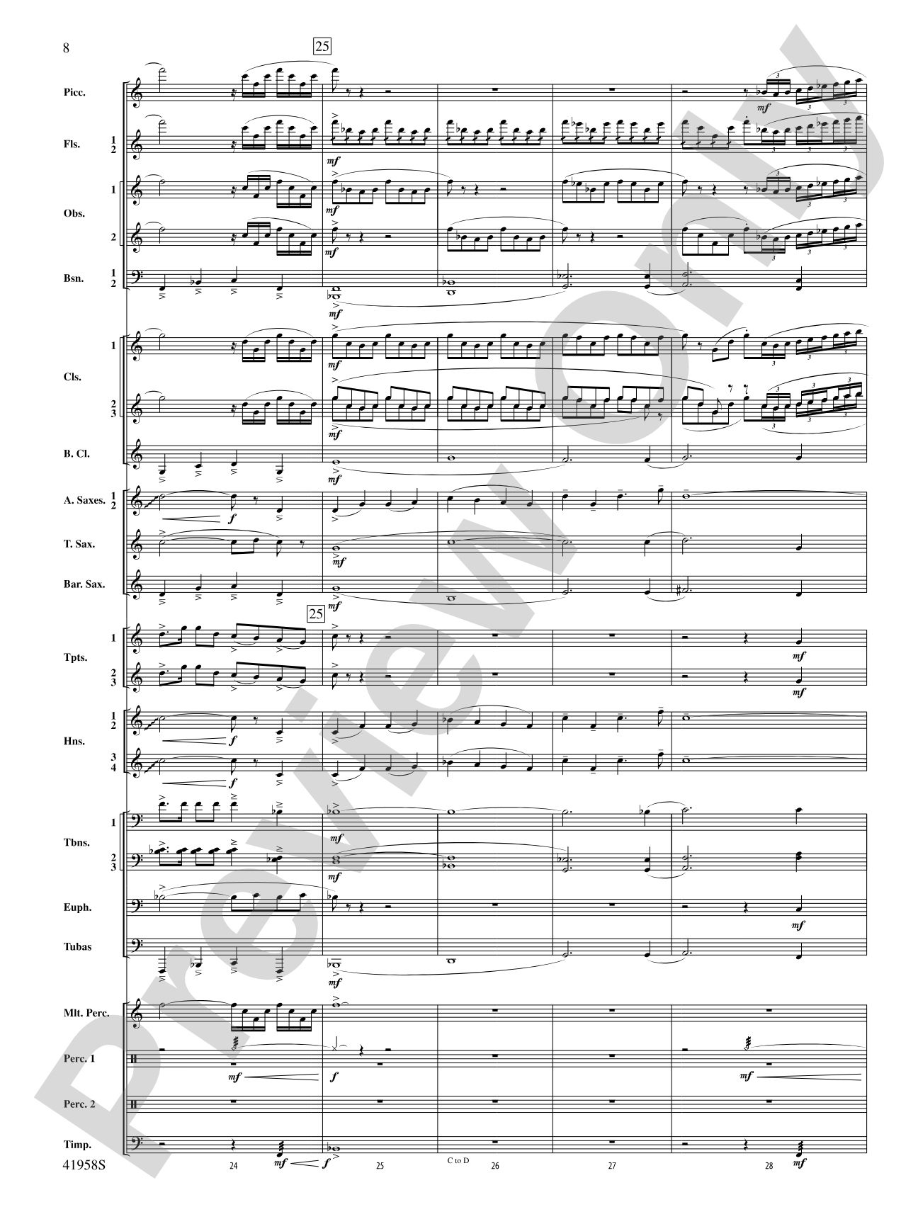 God's Country: Concert Band Conductor Score & Parts
