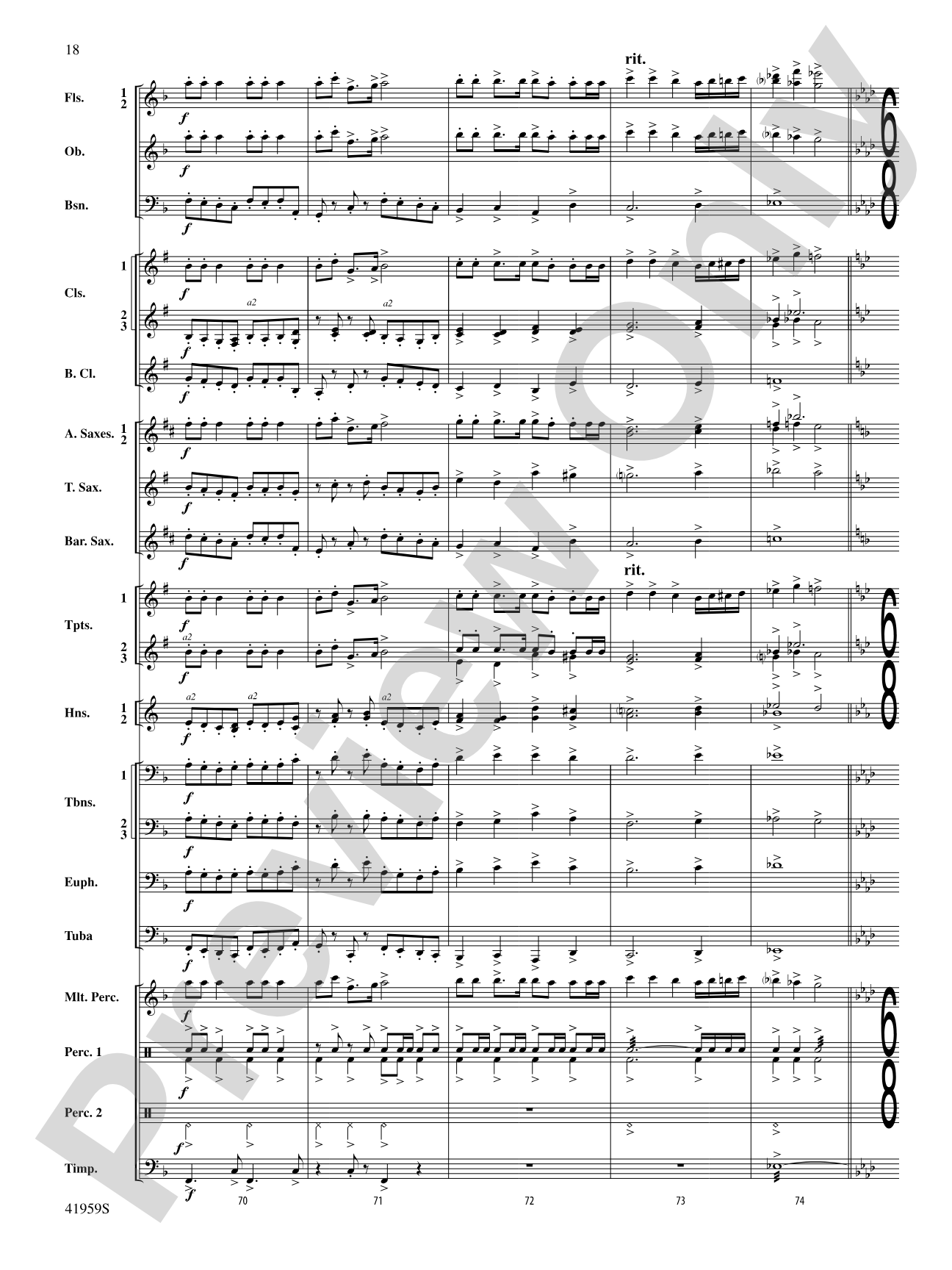 A Holiday Montage: Concert Band Conductor Score & Parts