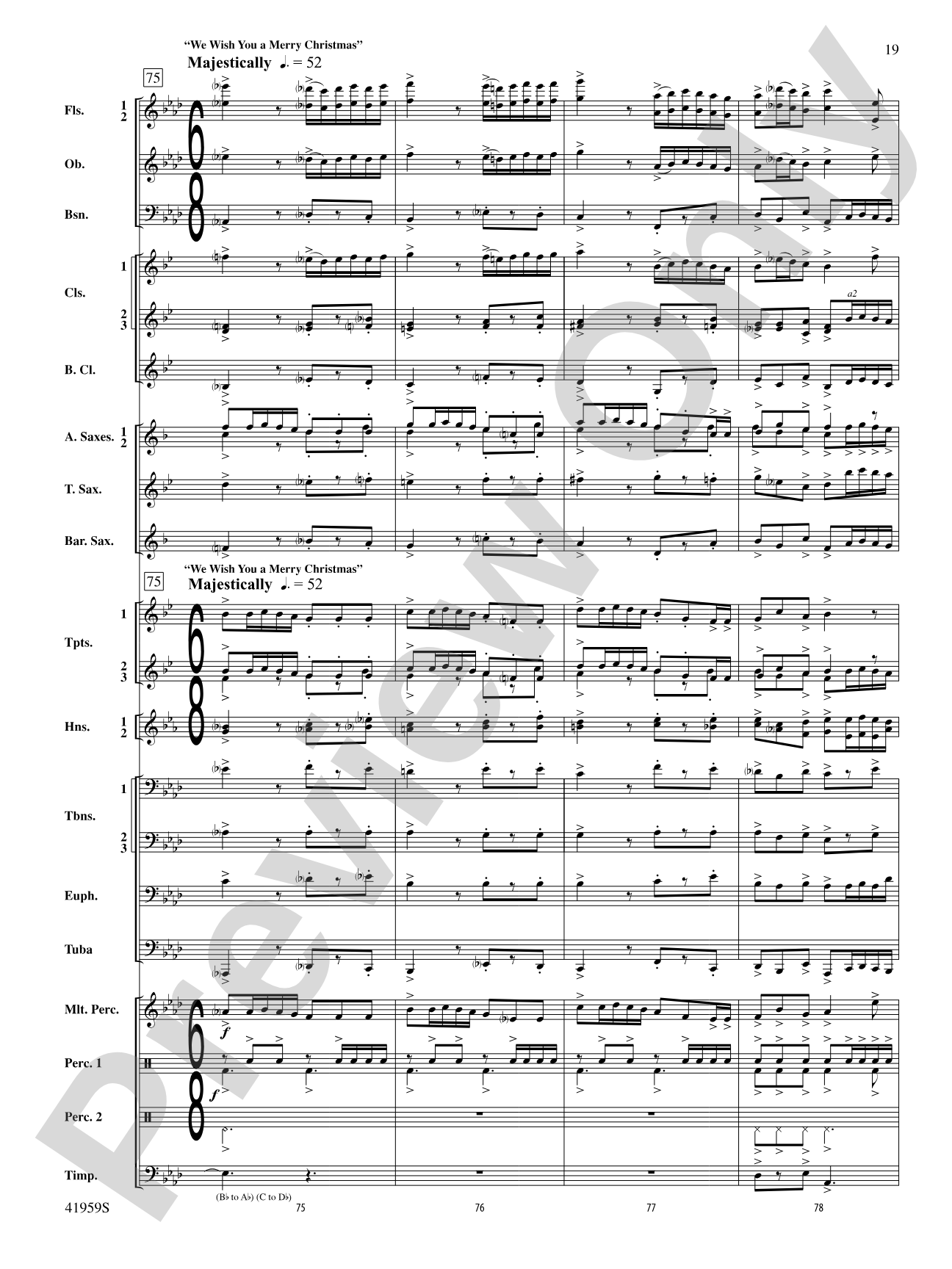 A Holiday Montage: Concert Band Conductor Score & Parts