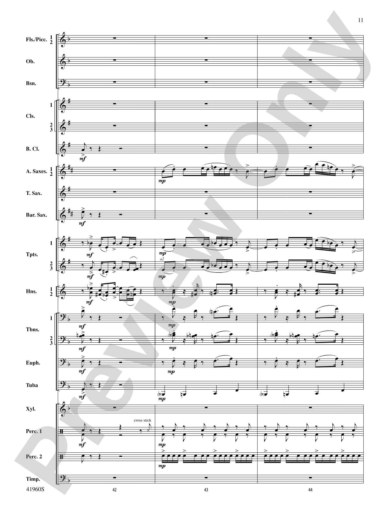 Platte River Hoedown: Concert Band Conductor Score & Parts