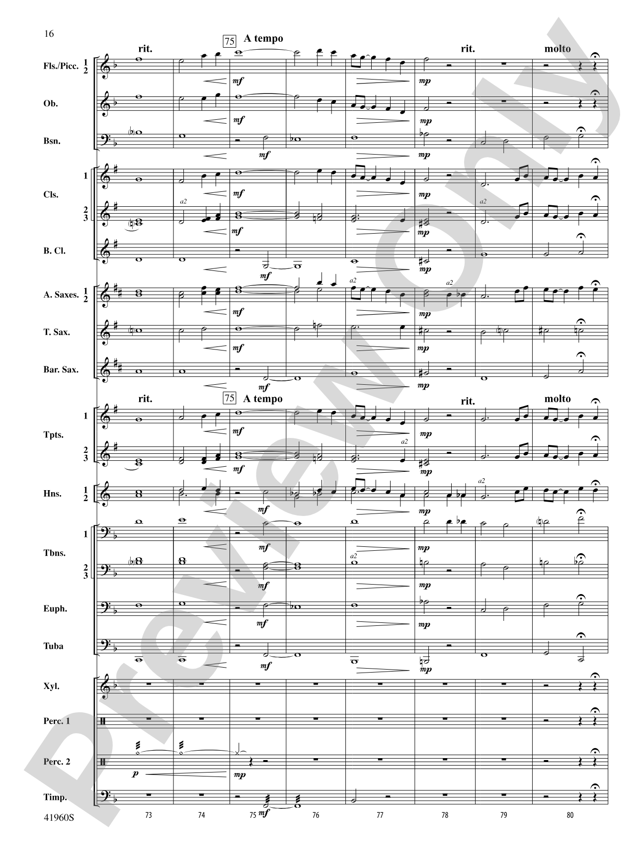 Platte River Hoedown: Concert Band Conductor Score & Parts